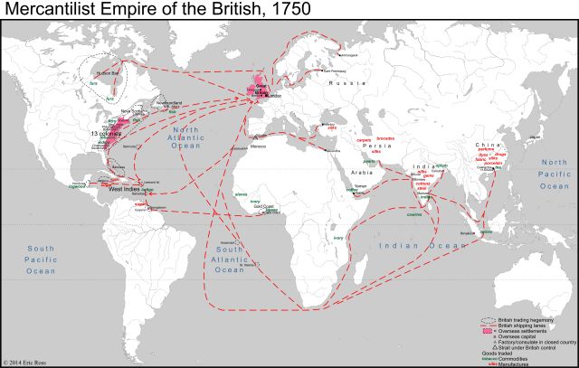 10 British World 1750